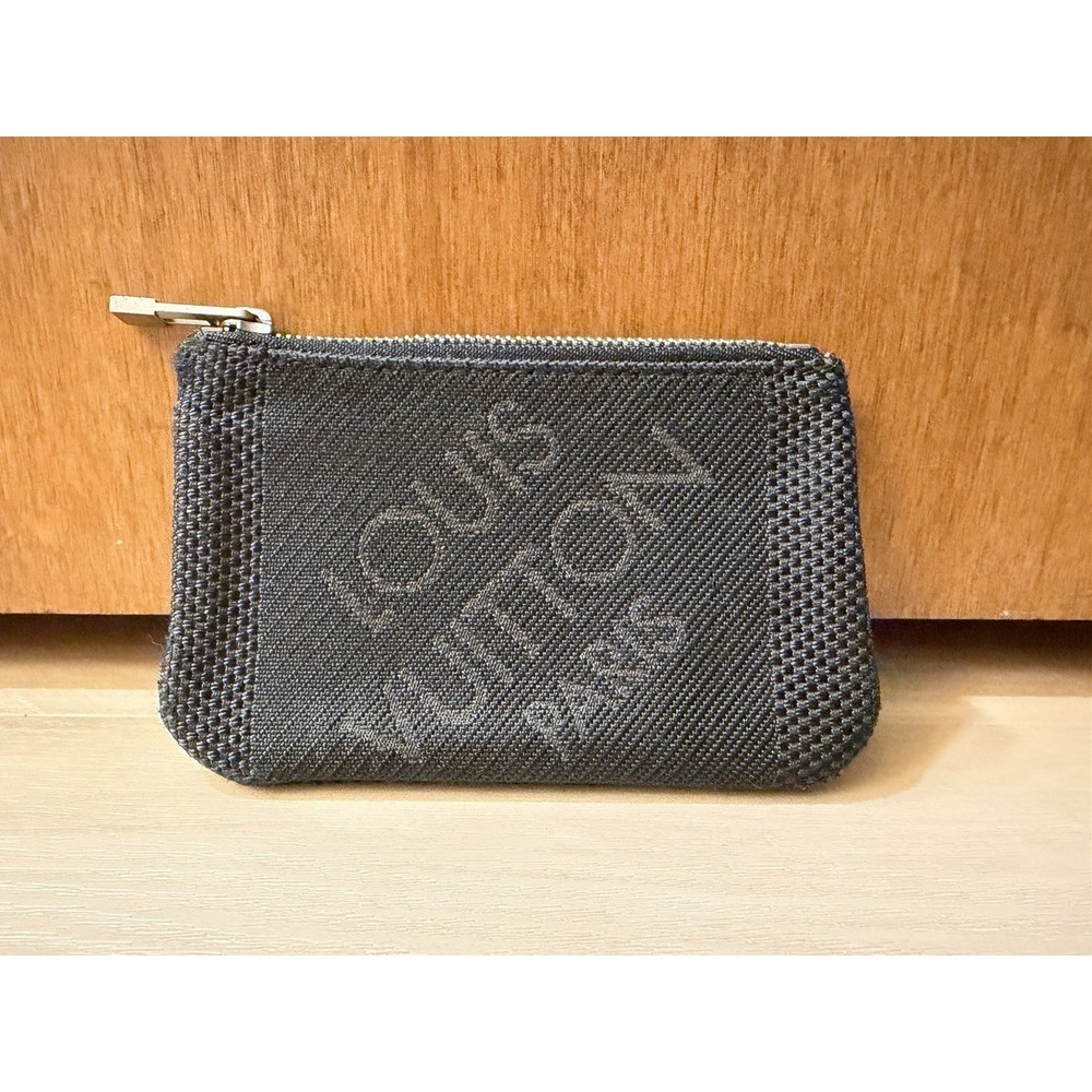Louis Vuitton Authentic Coin‎ Pouch Pochette in Damier Geant Canvas Black COA